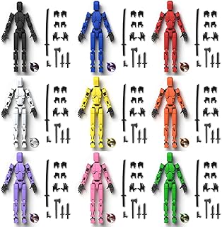 [Assembly Required] Dummy13 Magnetic Action Figure Set, T13 Action Figure, Anti-Gravity Style, Magnetic Articulated Figures, Multi-Jointed Movable Robot (9PCS)
