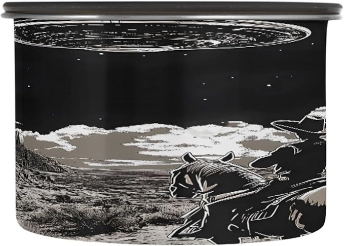 ALAZA Cowboy Planet Solar System Coffee Canister 30oz miniatura 4