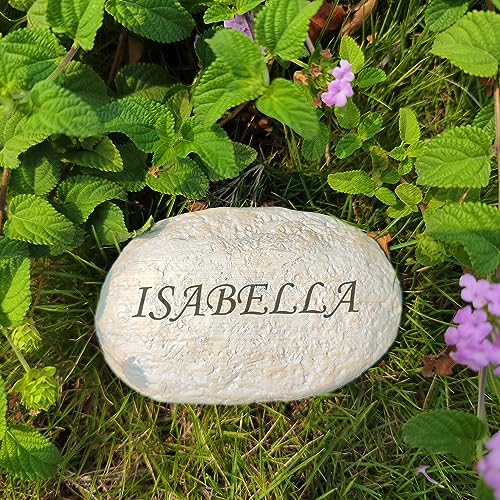 Personalisierte Garten Steine Mit Beliebigen Worten Graviert - Dekorative Benutzerdefinierte Gedenksteine, Ermutigung Felsen, Friedhof Dekorationen, Kleine Größe Grab Marker