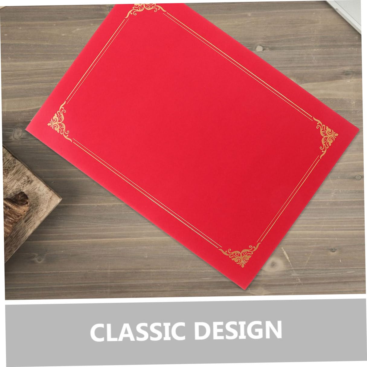 Hemobllo 20pezzi Copertine per Certificati di Carta Copertine per Certificati Creative in Carta Design Elegante Angoli Arrotondati Bordi Lisci Portatile e Leggero Protegge Documenti