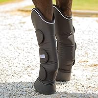 Vista 6 de Dura-Tech Botas de envío de caballos con forro polar Tamaño grande Color negro Cobertura completa de las piernas, resistente 600D Ripstop