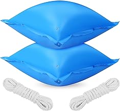 Alasum 2 Stück Winterfestes Poolkissen aus Dickem Hochdichtem PVC mit Baumwollseil Isolierendes Luftkissen zur Eisdruckentlastung für Oberirdische Schwimmbecken