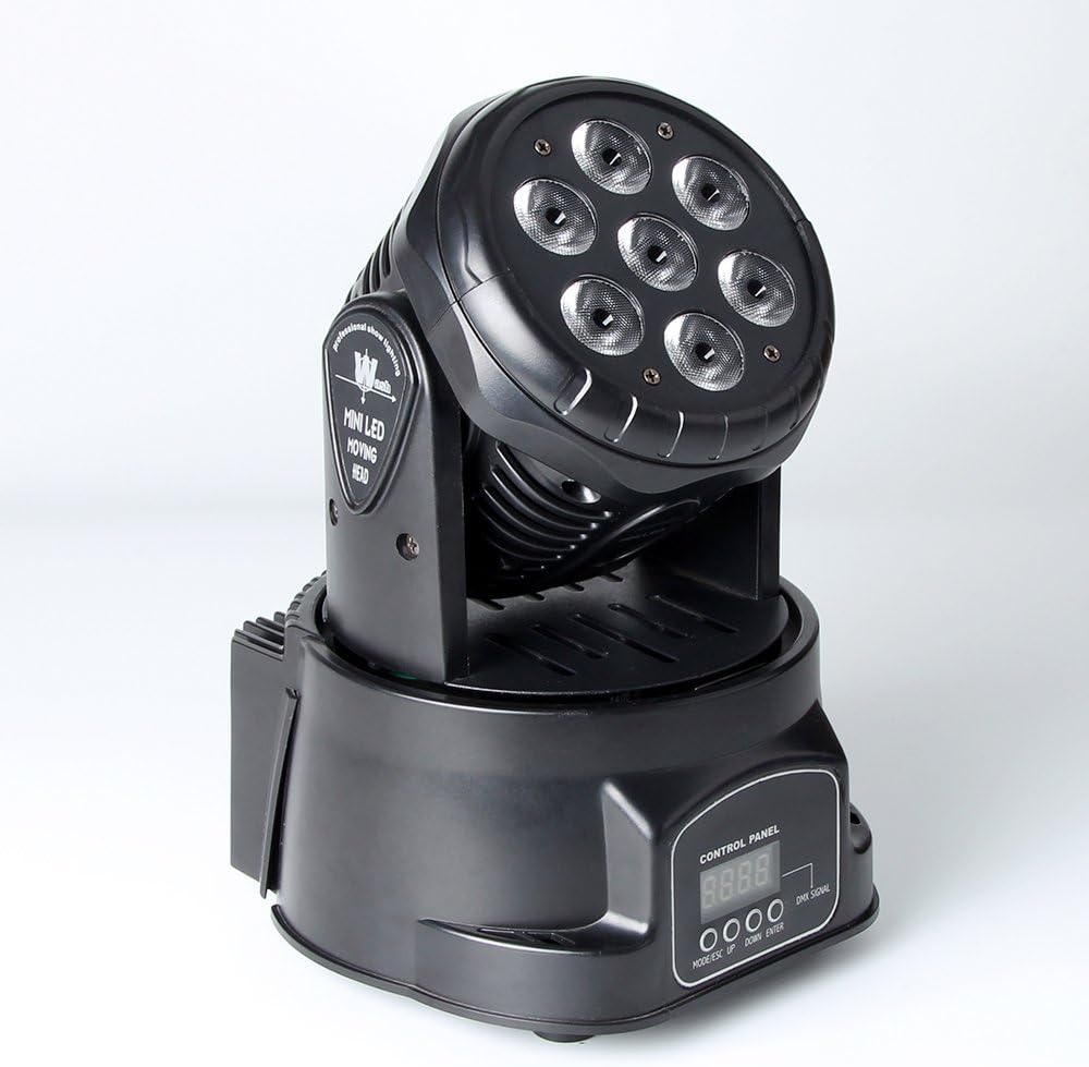 Baisun DJ Lights 70W Moving Head Light Stage Lighting RGBW Sound DMX512 Control For for Party KTV Pub Bar Disco Dj Show Wedding Ceremony