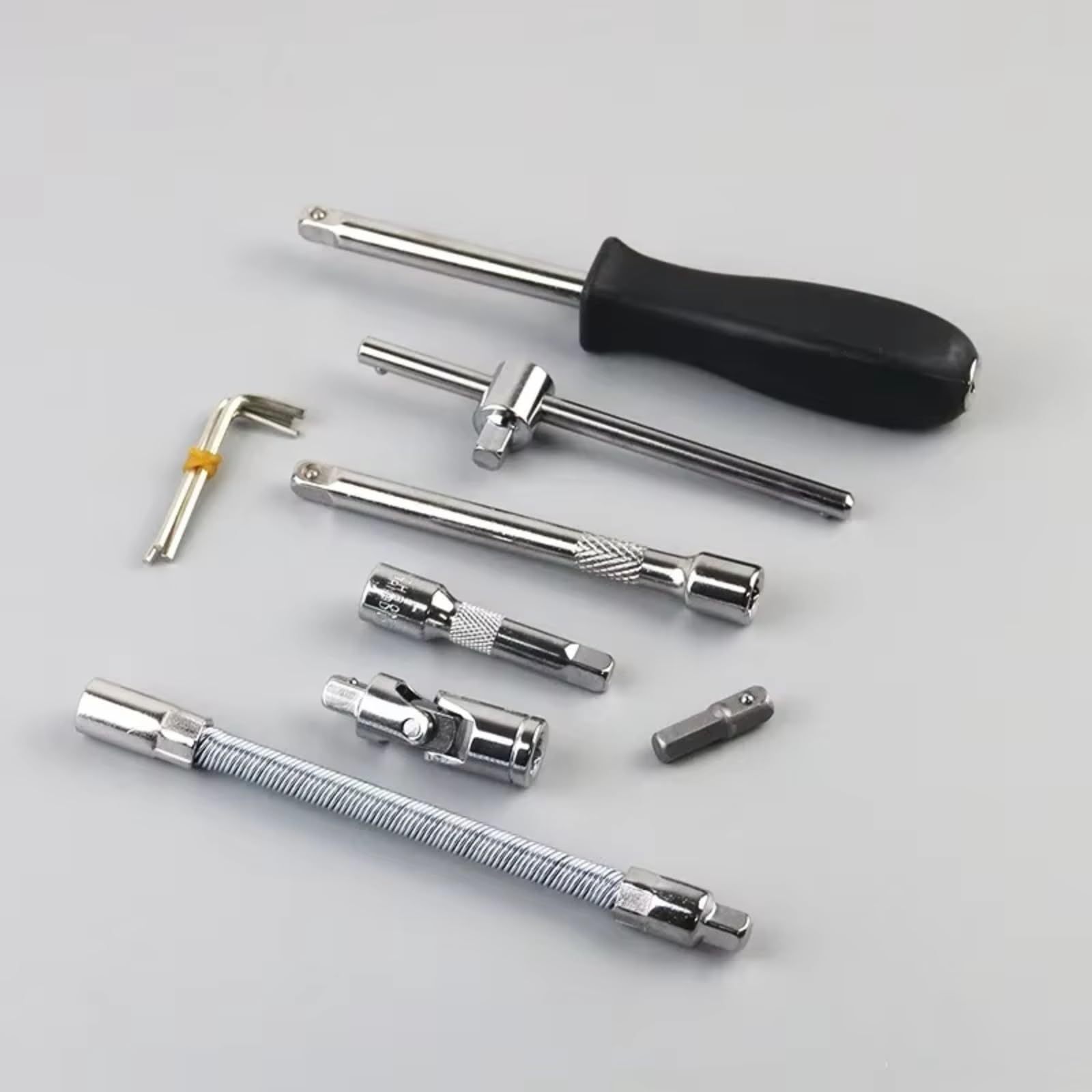 Maletín herramientas multiusos Kit Herramientas Reparación 46 Unids/set Juego Enchufes Herramienta Reparación Automóviles Llave Dinamométrica Trinquete Conjunto Reparación