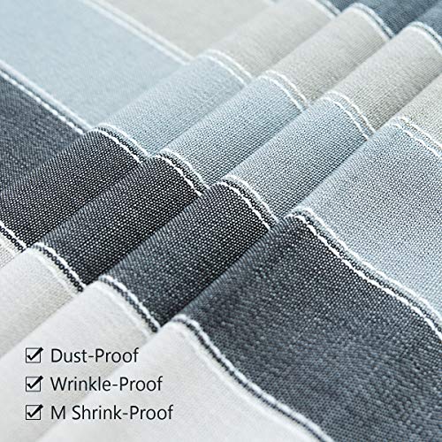 Deep Dream Tablecloths, Stitching Tassel Table Cloth, Cotton Linens Wrinkle Free Table Cover Decoration For Kitchen Dinning Party (Rectangle/Oblong, 55 X 86 Inch,6-8 Seats, Light Gray) #TOP1
