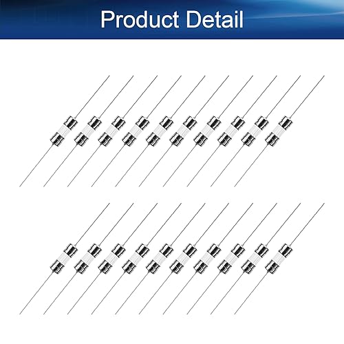 Miniatura 8 de Heyiarbeit Fusible de plomo axial de cerámica de 3.6x10mm0.14"x0.39" Fusibles de soplado rápido para reemplazar o reparar muchos dispositivos