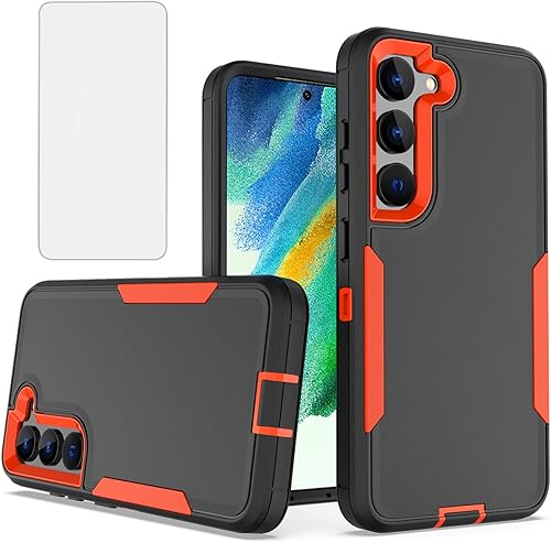 Funda para teléfono Galaxy S23, Samsung S23 SM-S908U con protectores de pantalla HD, soporte magnético para automóvil, resistente a prueba de