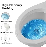 Vista 7 de Inodoro ascendente de 600W con bomba de MF, altura estándar y ahorro de espacio y sistema de inodoro triturador estable, 3 entradas de agua