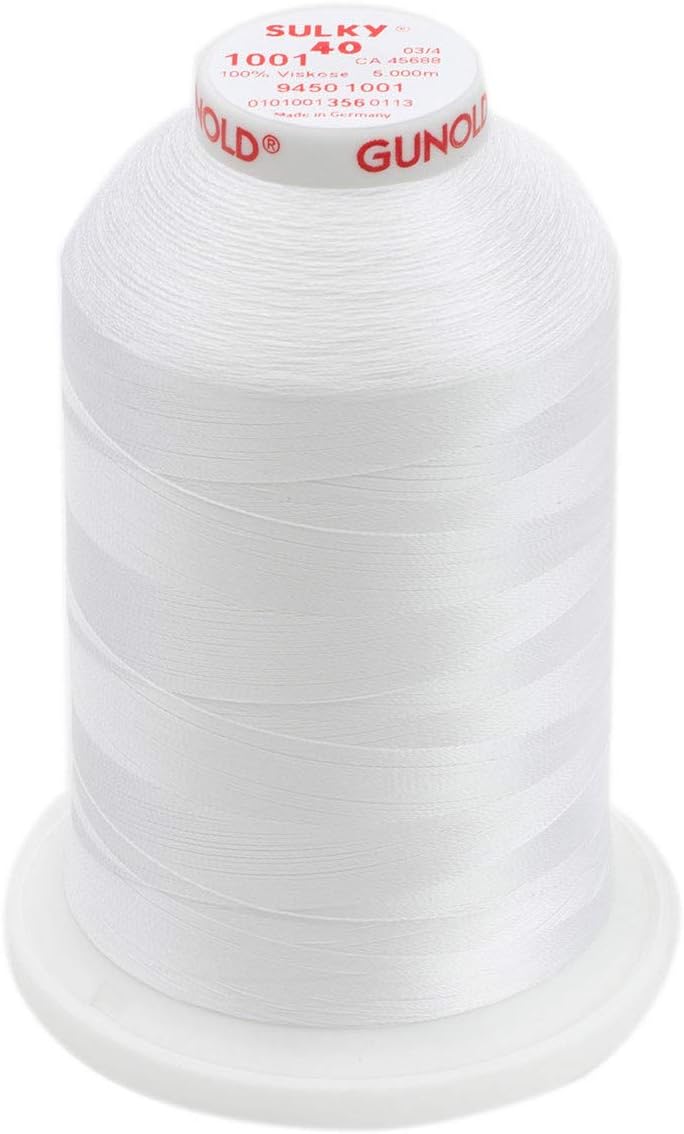 Rayon Thread 40wt 5500yd Bright White
