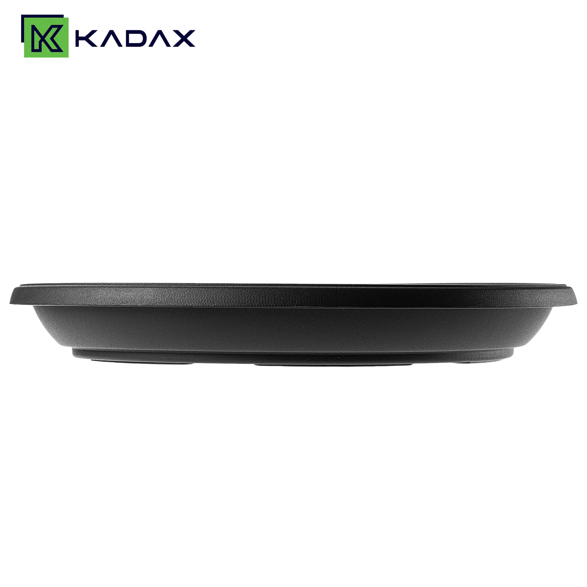 KADAX Soucoupe de Pot de Fleurs, Ronde, diamètre : 46 cm, en Plastique, pour l'intérieur et l'extérieur, Accessoire pour Pots de Fleurs et Pots de Plantes, Anthracite