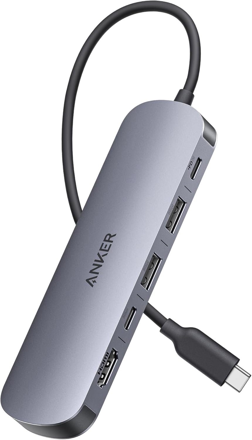 Anker USB-C ハブ (7-in-1) HDMI 4K出力 100W PD対応 microSD SDカードスロット搭載