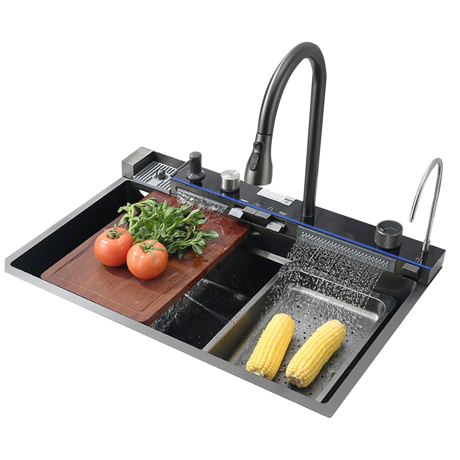 Évier en acier inoxydable à affichage numérique pour simplifier votre cuisine au quotidien