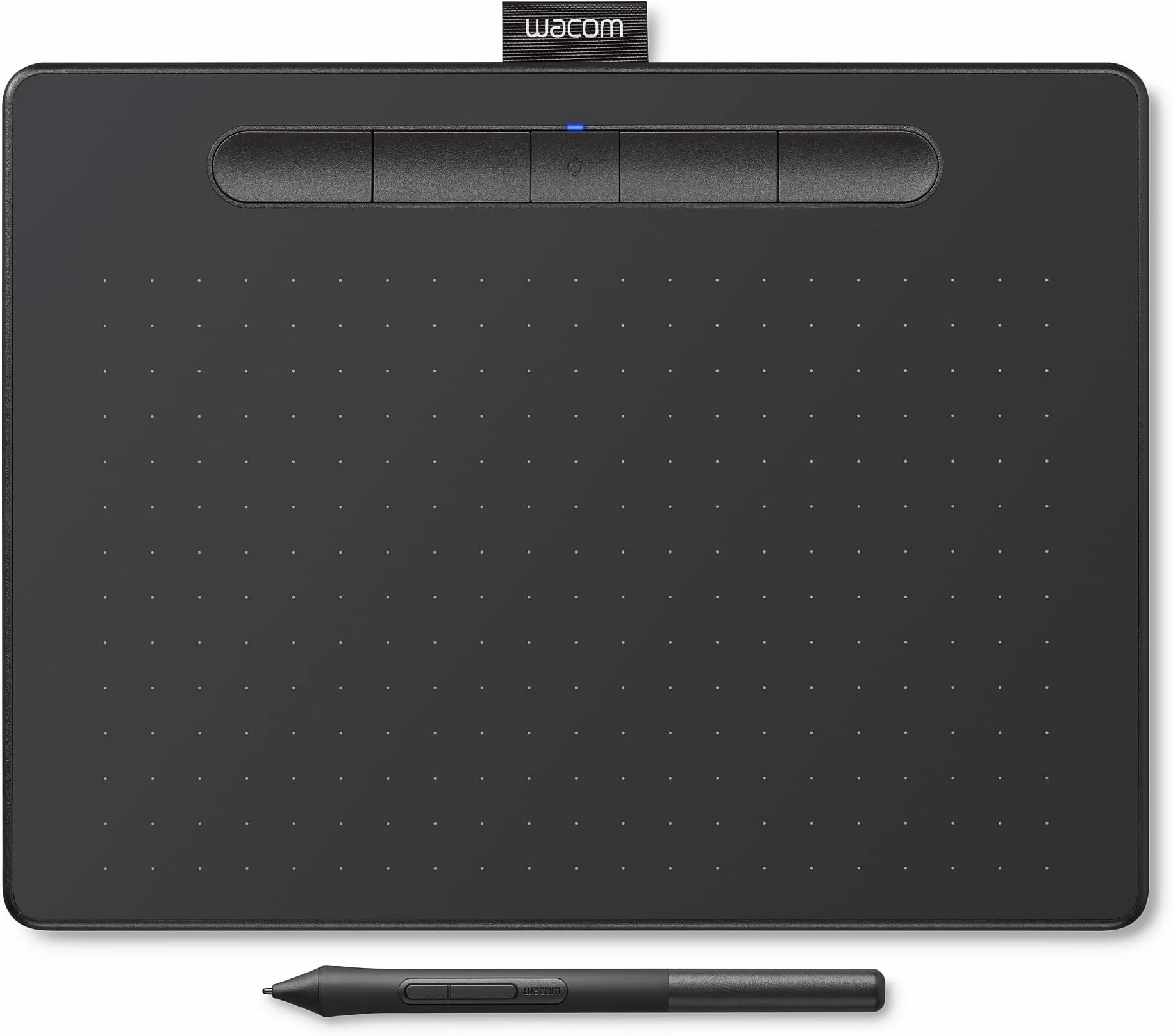 Wacom Intuos Bluetooth CTL-6100/K0-CX Digital Graphics Pen Tablet for Drawing (Black) Medium (10.4-inch x 7.8-inch) | Battery Free Pen with 4096 Pressure | Compatible with Windows, Mac & Android