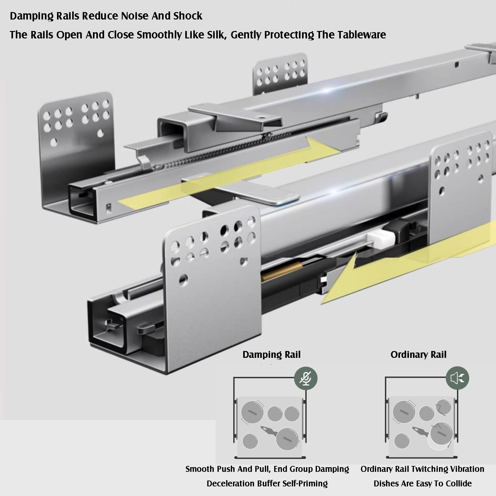 Armadio regolabile estraibile per spazi stretti a 2 livelli con spaziatura regolabile, ideale per frigorifero e forno, dimensioni 114 x 370 cm
