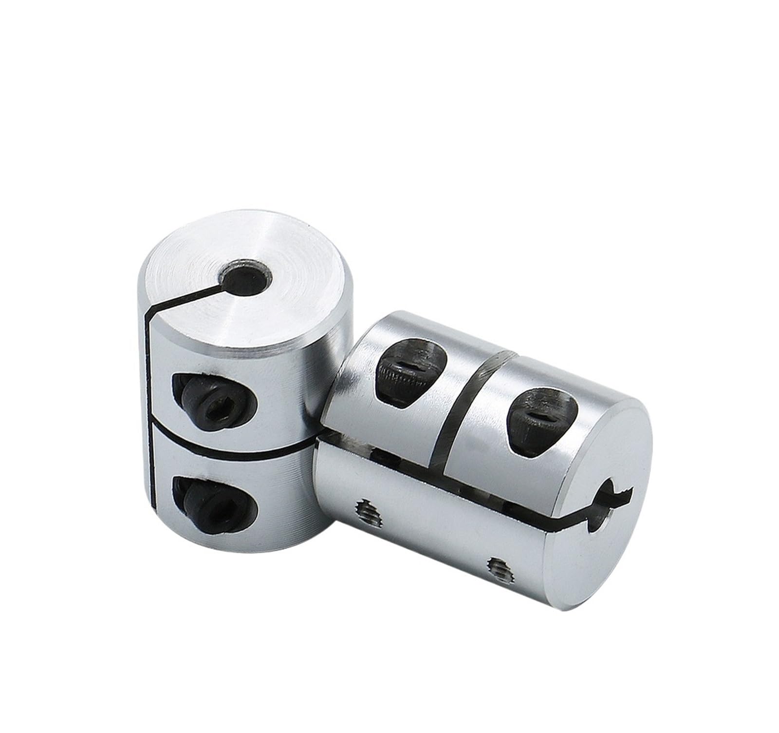 Rigid coupling,Stainless steel rigid coupling 1pcs D25L40 3D Printer Part Lead Screw Aluminium RIgid Coupler Coupling Motor Electric CNC Machine(6X6.35)