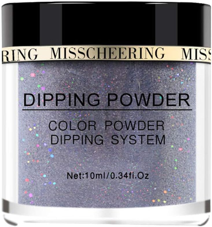 YUHUISTART Nail Art Polymer Acrylic Shiny Powder Extension Dipping Glitter Powder 10ml