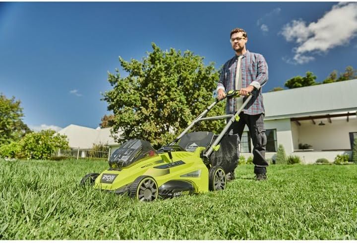 RYOBI BRUSHLESS LAWN MOWER WITH ASSISTED MOVEMENT 36V (1X