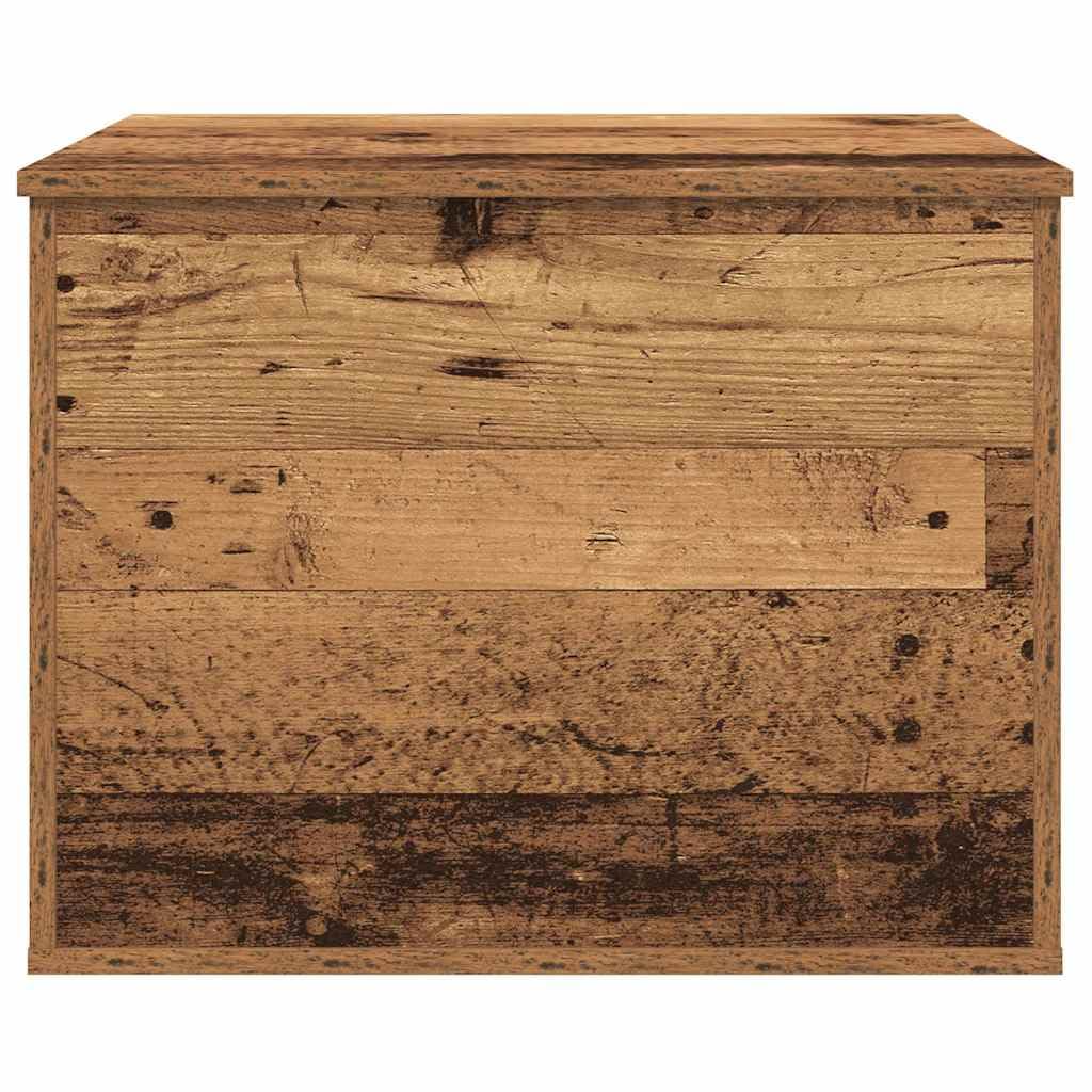 vidaXL Caja de Almacenamiento con Tapa de Madera Vieja 60 x 42 x 46 cm - Cofre Rústico para Organizar Muebles en casa, Ideal para el Dormitorio y la Sala de Estar. Solución Decorativa y Moderna.