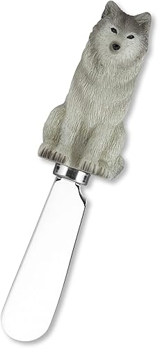 Miniatura 2 de Supreme Housewares Cuchillos esparcidores de queso y mantequilla, mango de resina pintado a mano con hoja de acero inoxidable, juego multiusos para