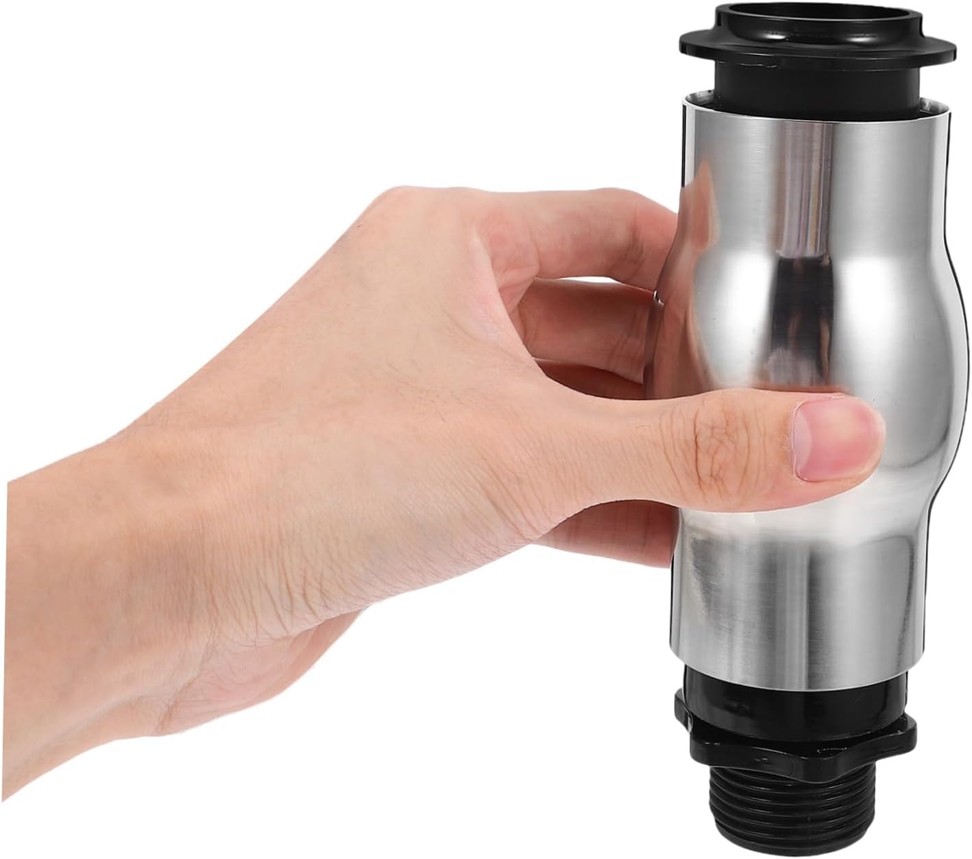 Stainless Steel Fountain Nozzle with Foam Spray Effect Threaded Design for Garden Ponds and Outdoor Water Features Easy Installation Durable High Efficiency