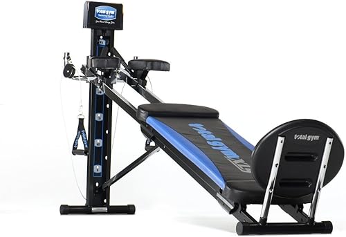 Miniatura 1 de Total Gym Máquina de Entrenamiento en Casa, Equipo de Ejercicio XLS con Soporte para Sentadillas, Tiro de Piernas y Mancuernas para Tobillos -