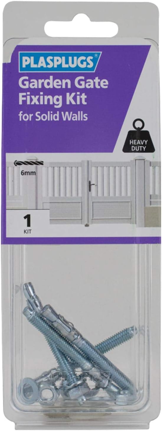 Plasplugs Garden Gate Fixing Kit for Solid Walls Amazon.co.uk DIY