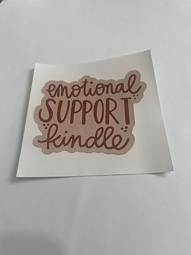 Miniatura 5 de 1 calcomanía de vinilo Kindle de apoyo emocional de 3 pulgadas, calcomanías para computadora portátil, regalo para amantes de los libros, calcomanía