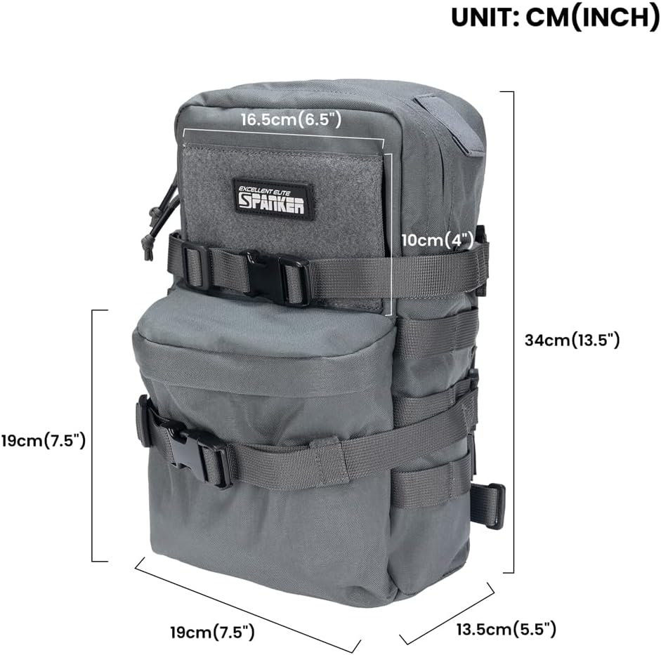EXCELLENT ELITE SPANKER Tactical MOLLE Hydration Backpack Water Bladder Carrier Pack for Tactical Vest Backpack Plate Carrier - Image 2