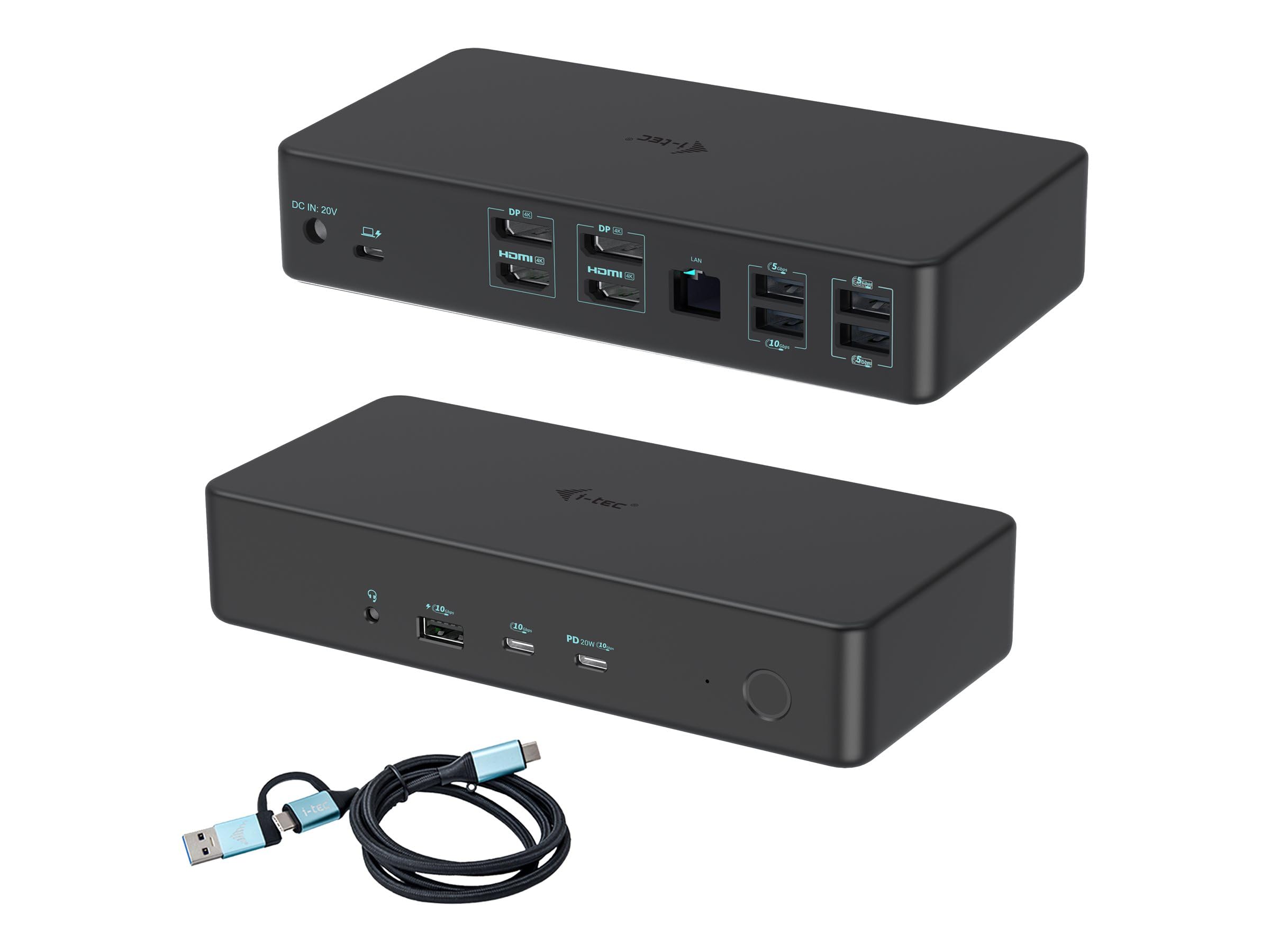 i-Tec Dockstation CADUAL4KDOCKPD2 Czarny