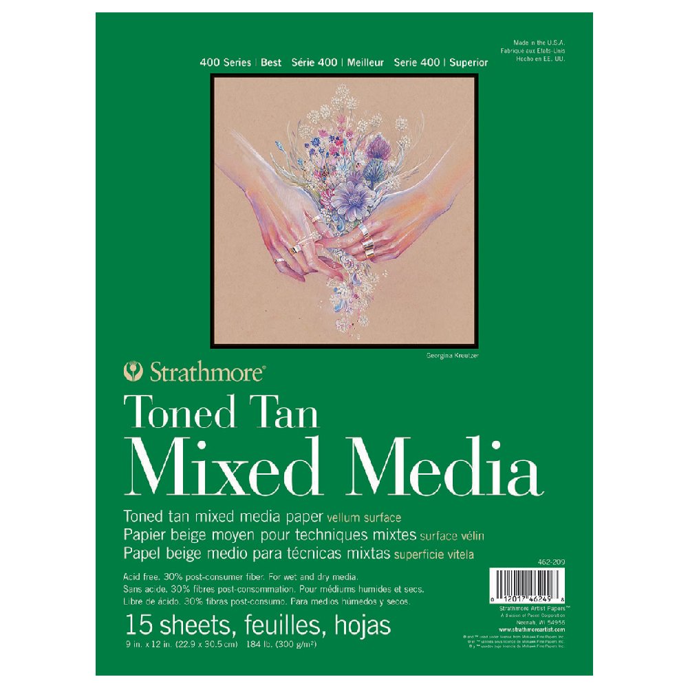 Strathmore Toned Mixed Media Pad 9x12 Tan