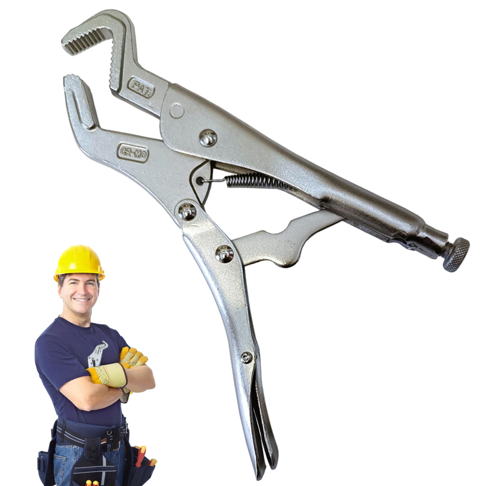 Vice Grips Pliers, Vice Grips Pliers, Z-Type Locking Self-Tightening Heavy-Duty Adjustable Fast Release Needle Nose Multifunction for Clamping Twisting