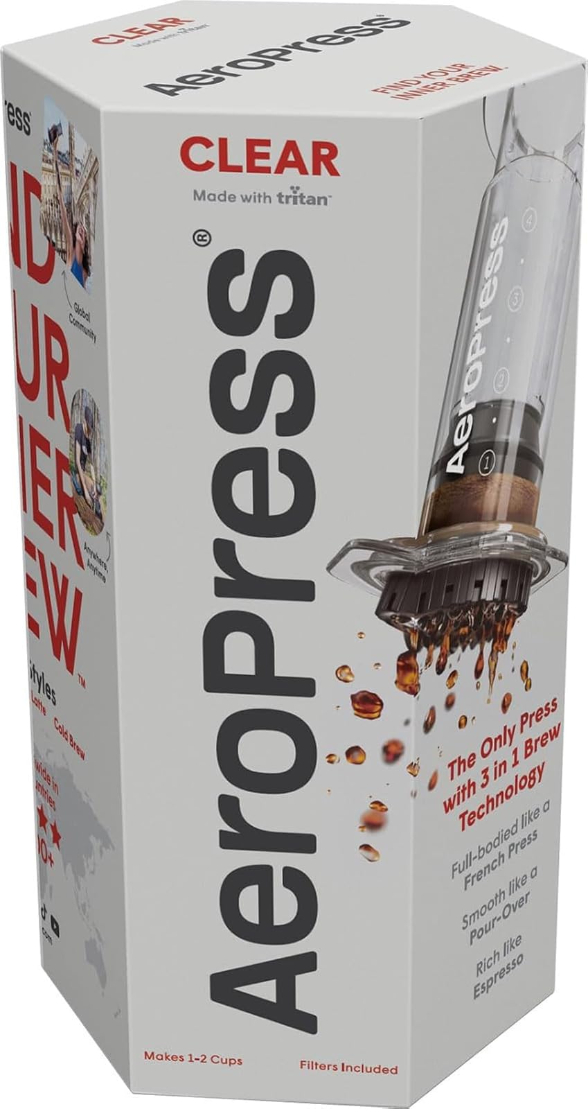 エアロプレス Amazon｜【国内正規品】 エアロプレス (AeroPress) 本体 エアロプレス