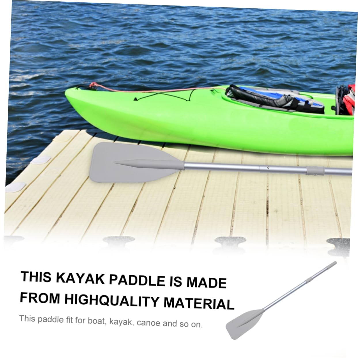 Totority Canoe Kayak Boat Paddle Removable Aluminum Alloy Oars Lightweight Portable Easy to Use Ideal for Water Activities