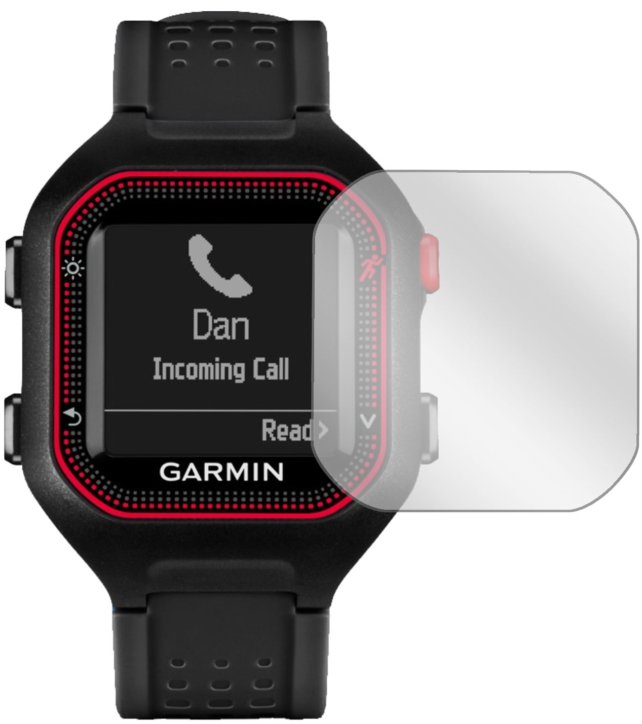 PHONILLICO Vetro temperato compatibile per Garmin Forerunner 255 / Forerunner 255 Music [Set di 2] [Diametro 40mm] Pellicola proteggi schermo per orologio anti graffio