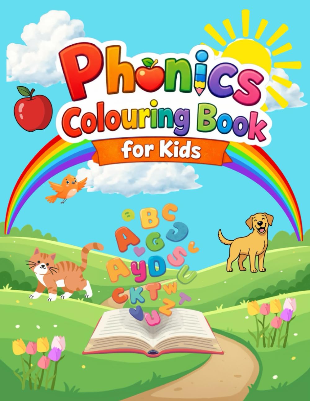 ABC Phonics Colouring Book for Kids: Learning Letter Sounds A to Z