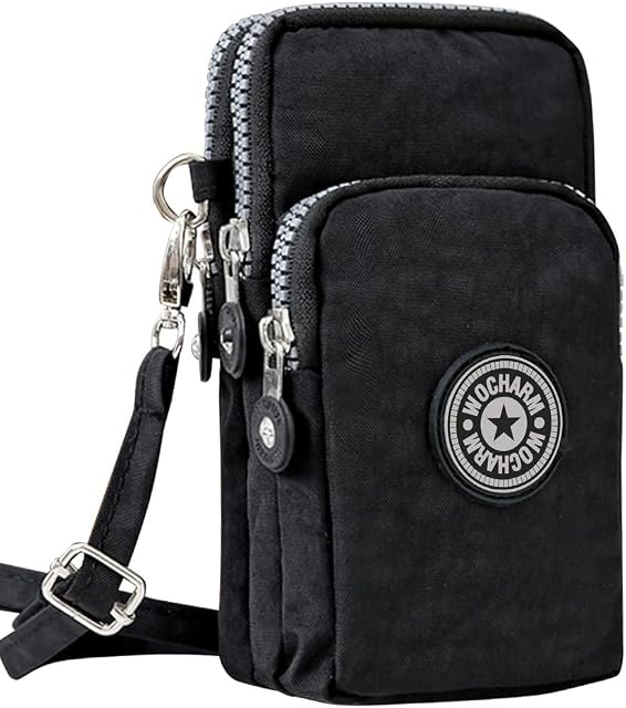 Wocharm Ladies Girls Nylon Design Small Crossbody Shoulder Bag Wristlet Handbags