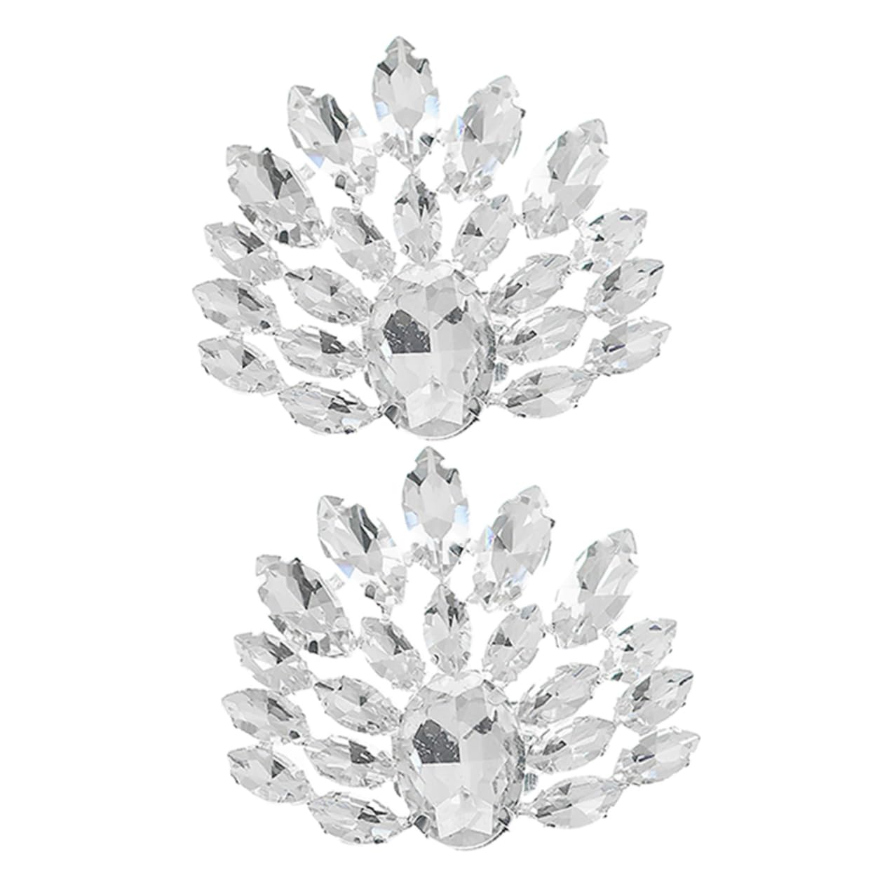 PACKOVE Fibbia Di Strass Decorazioni Per Fermagli Per Scarpe Gioielli Da Sposa Fermagli Per Scarpe Strass Accessori Da Sposa Ciondoli Per Scarpe Con Tacchi Con Silver