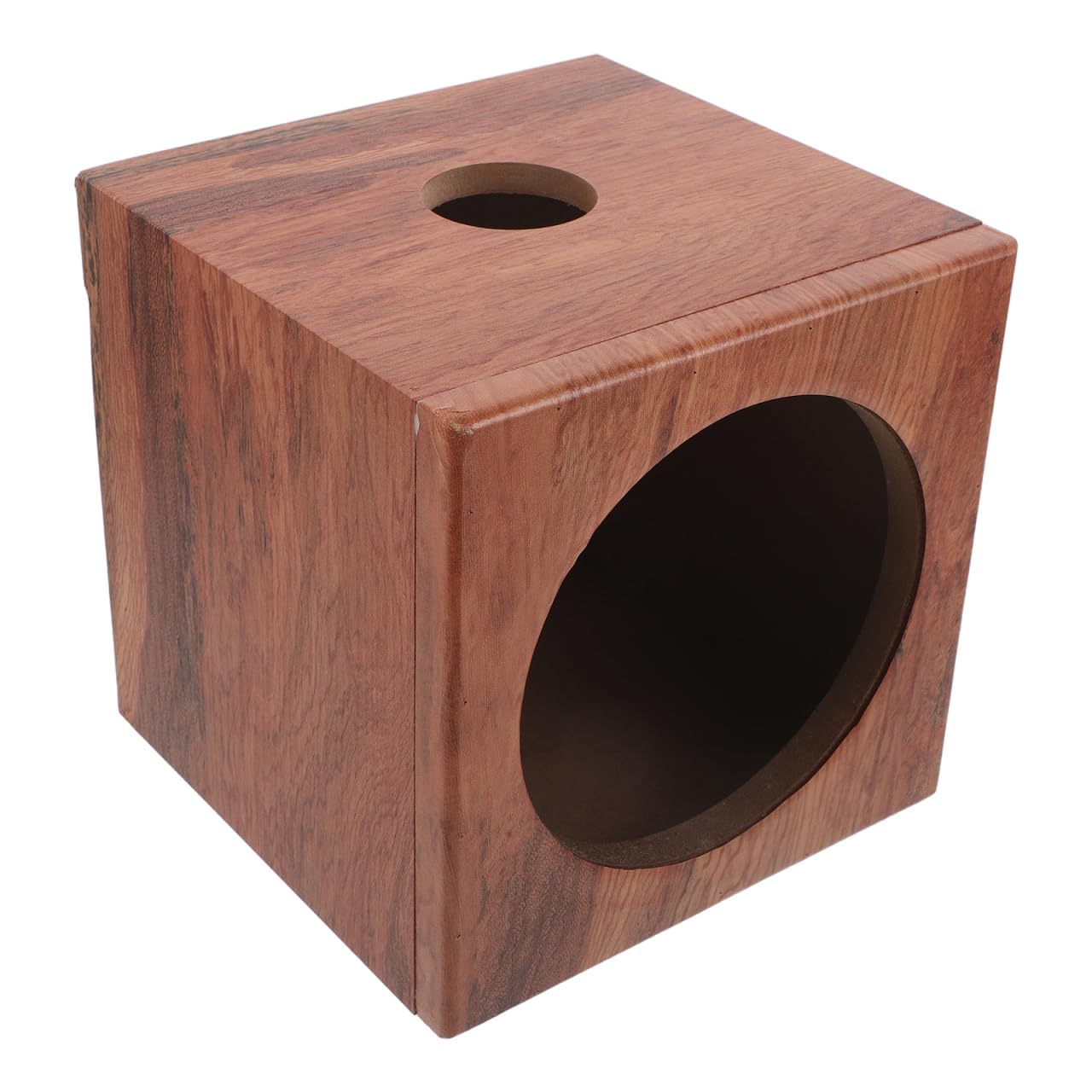 Cassa per Altoparlanti in Legno con Motivo a Righe da 6,5 Pollici per Veicoli e Camion Design Elegante e Integrazione per Upgrade Impianto Audio Auto