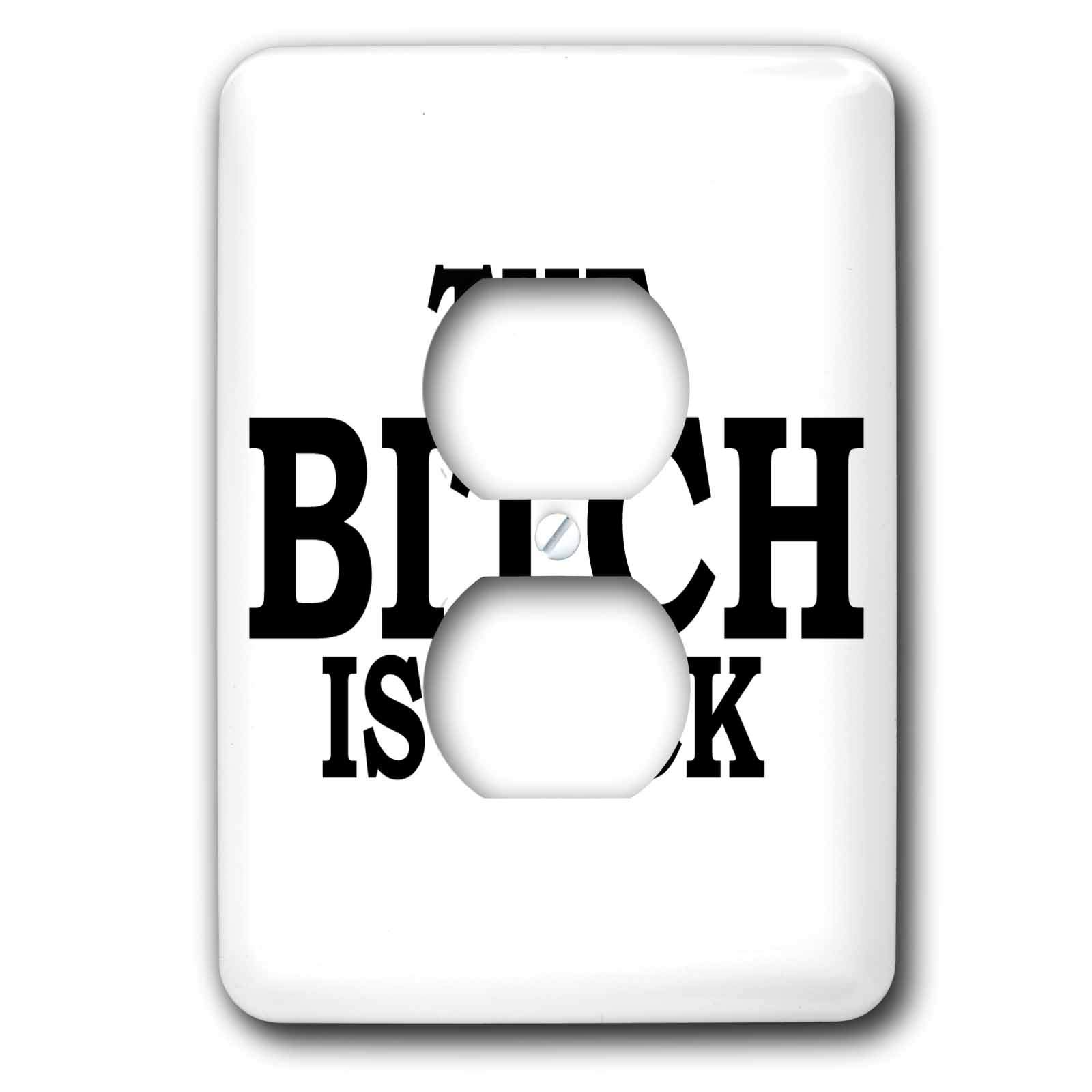 The Bitch is back Cache-prise double 3dRose lsp_3554_6 pour prise murale