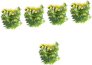 iplusmile 15 Peças Caixa De Escalada Para Animais De Estimação Rattan Lagarto Terrário Selva Animais Plantas Para Animais De Estimação Réptil Plantas De Seda Folhas Anfíbios Decorações De