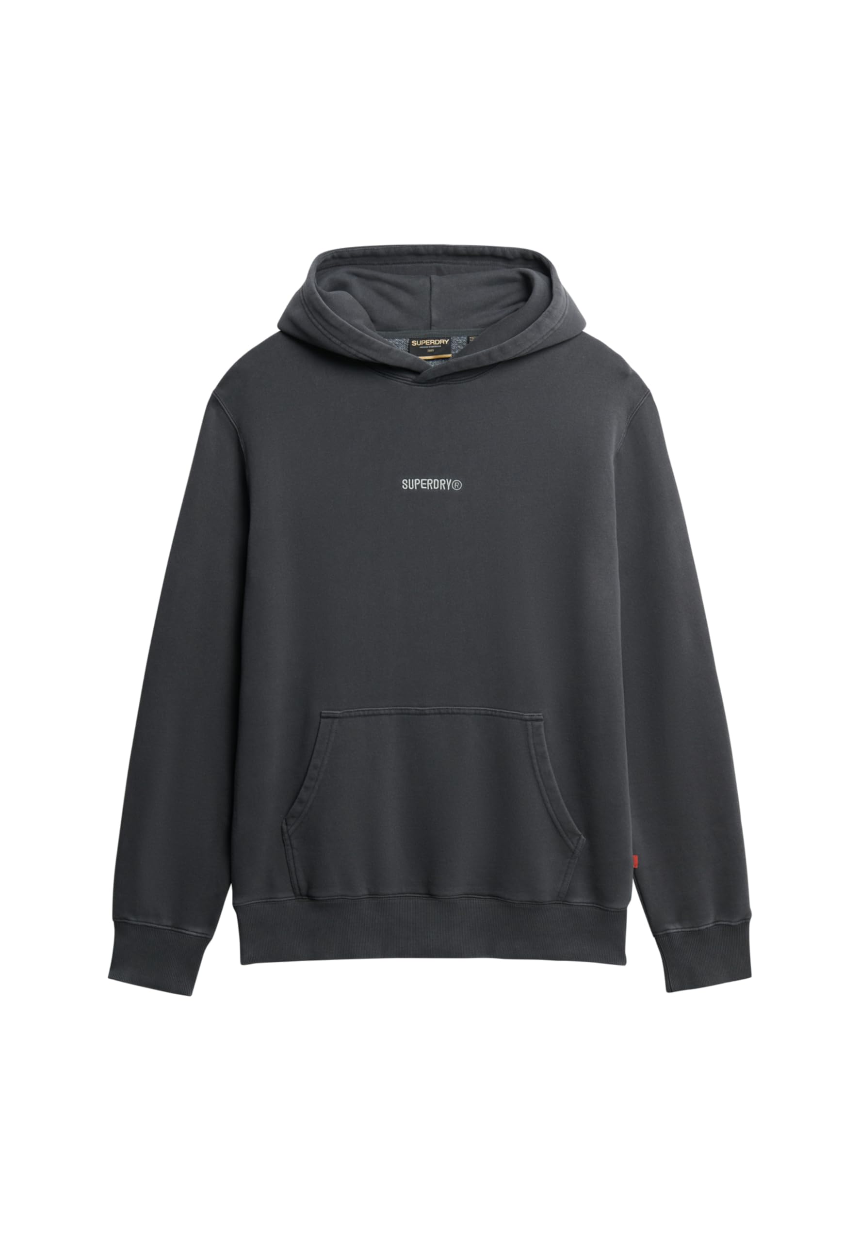 Superdry Sweat à capuche graphique floqué pour homme, noir