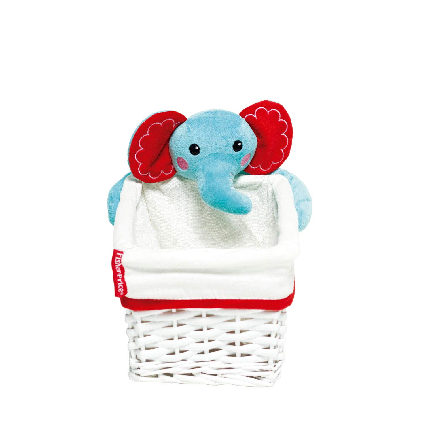 Arditex Fp-Elep Wicker Basket-Case, Off-White, 20 x 16 x 13 cm