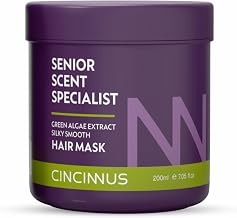 Cincinnus Green Algae Extract Silky Smooth Hair Mask for Dry, Frizzy & Rough Hair | Deep Conditioning & Hair Repair Mask for Soft, Smooth Hair (200 ml)