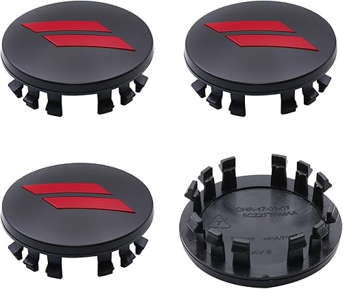 Miniatura 7 de 6CZ27DX8AA - Tapacubos centrales de plástico para rueda de automóvil de 2 12 pulgadas (2.480 in), personalizables, aptos para 2017-2022 con ruedas
