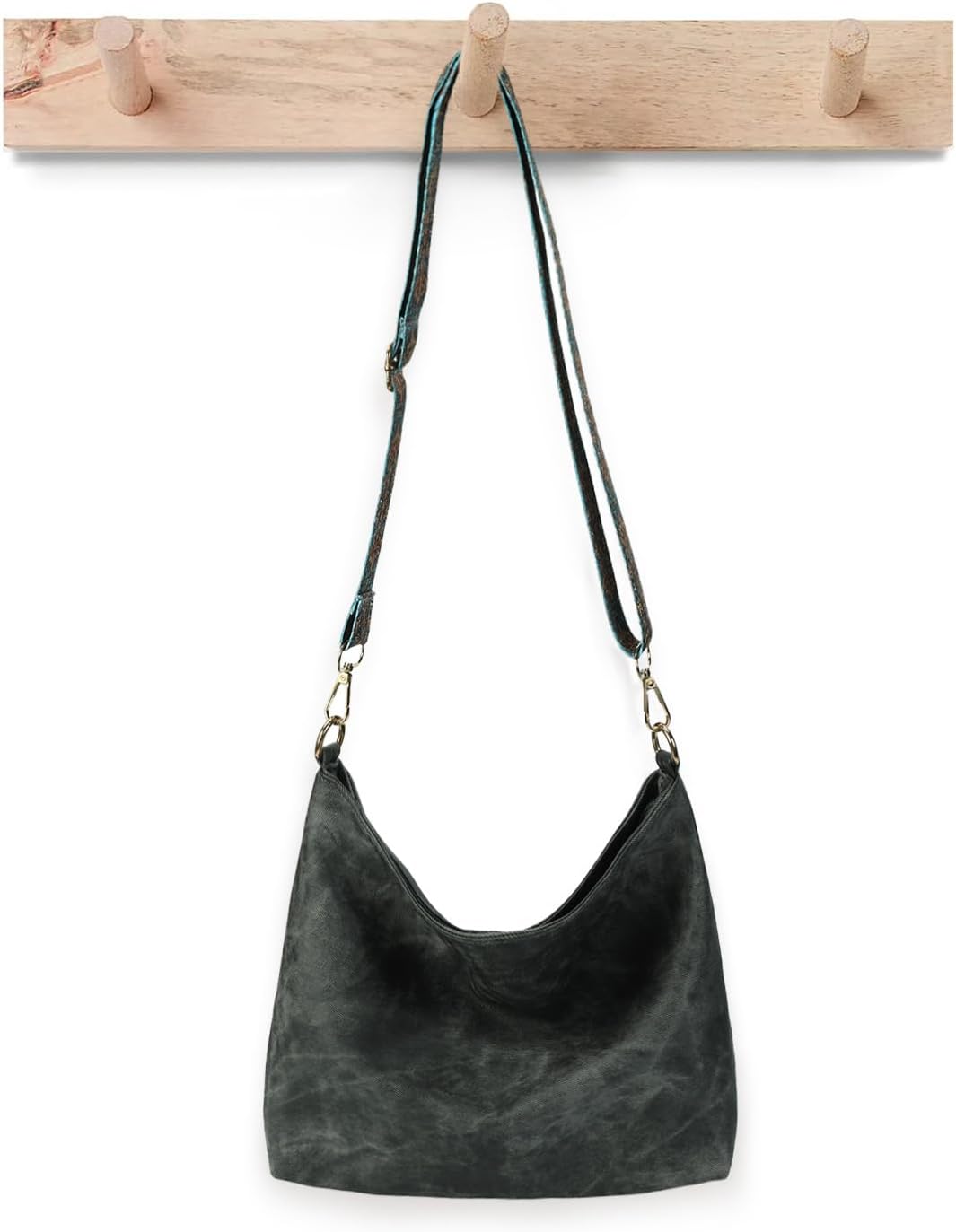 LAVTUG Hobo Bag for Women, Vegan Leather Shoulder Handbags Slouchy Bag with Zipper Everyday Tote Purse, Adjustable Strap | Slouchy, for Work, Travel, Weekender - Image 3