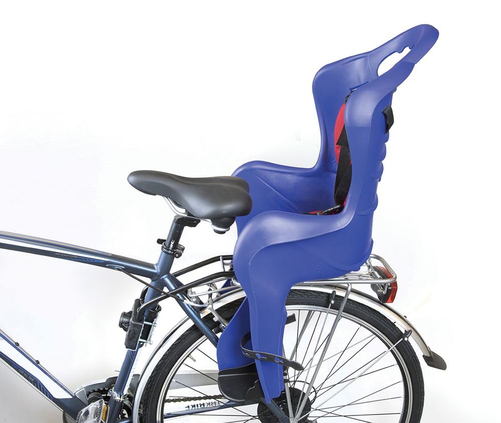 Set seggiolino posteriore Bingo bici con caschetto ciclo per bambino rosso e bianco