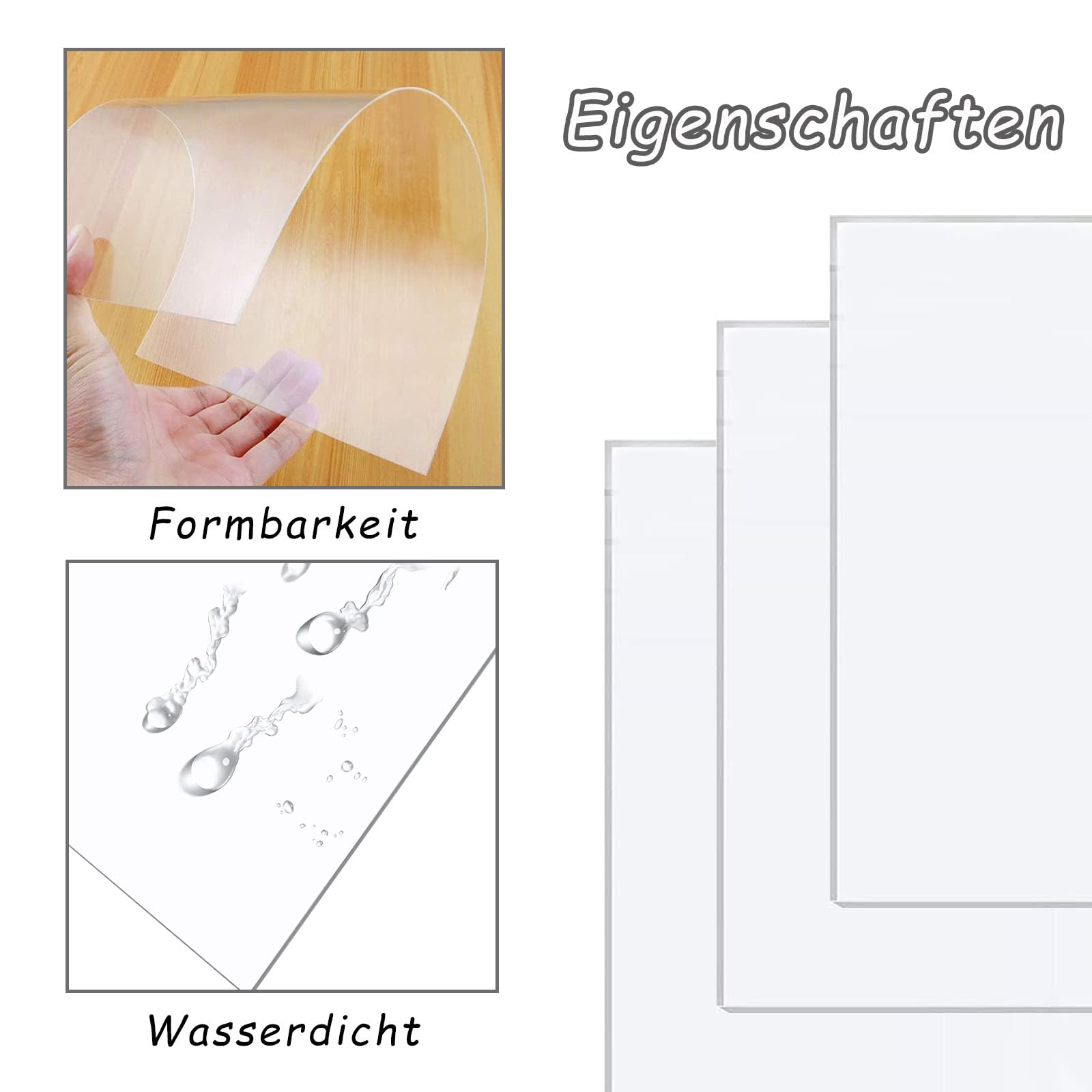 3 Stück Transparente Kunststoffplatte, 2mm Rechteckige Kunststoffplatte, 30 x 42 cm Glatte Oberfläche Kunststoffplatte, Schneidebare Kunststoffplattes, Für Montage, Kunsthandwerk, Modellieren 3 Stück Transparente Kunststoffplatte, 2mm Rechteckige Kunststoffplatte, 30 x 42 cm Glatte Oberfläche Kunststoffplatte, Schneidebare Kunststoffplattes, Für Montage, Kunsthandwerk, Modellieren