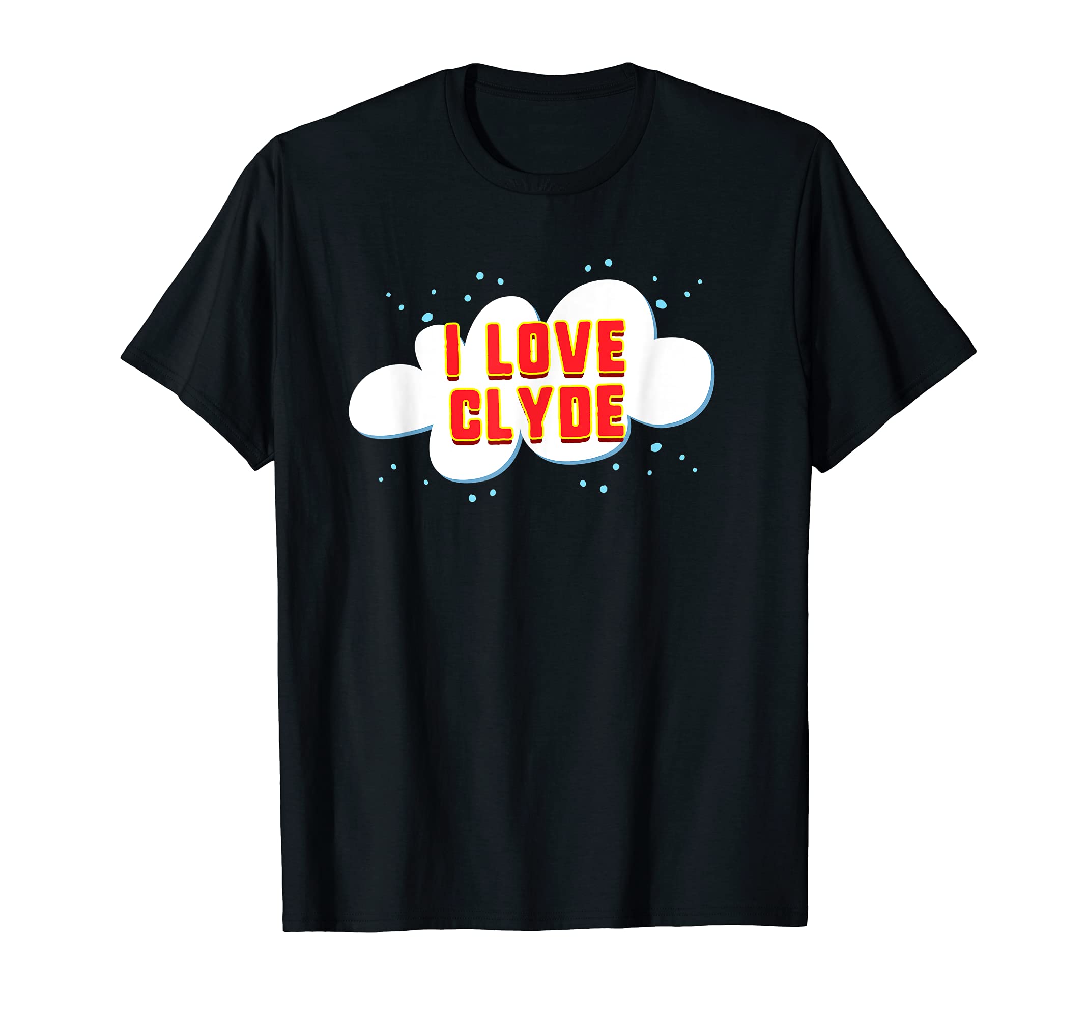 Drassinya TeesI love Clyde first name birthday T-Shirt