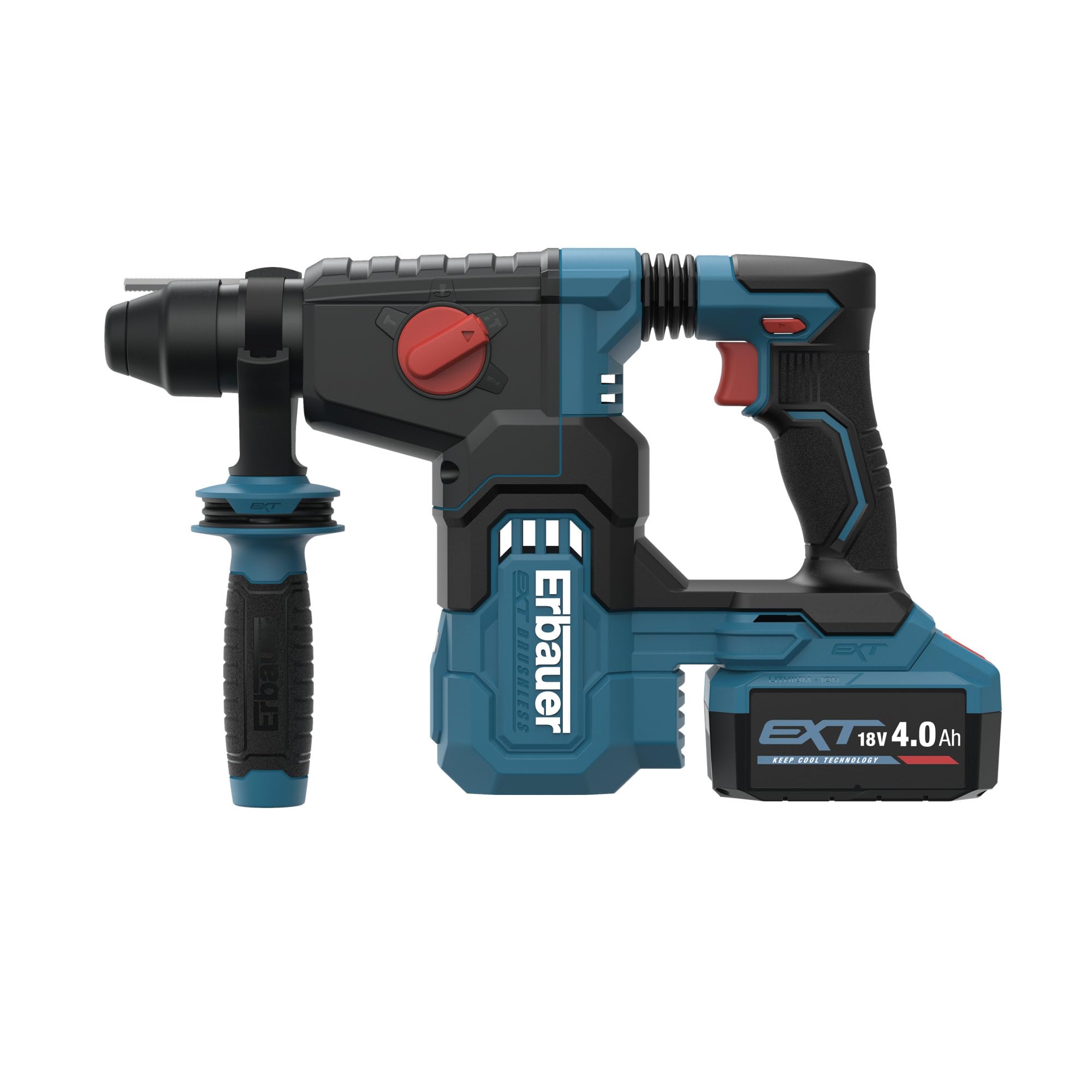 Erbauer Perforateur SDS+ sans Fil ERI1078SDS 18V 4Ah 3J Brushless | Avec Batterie
