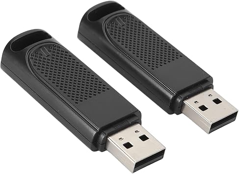 2 x USB Dongle Receiver for Valve Index Controller, for HTC Vive Tracker, for HTC Vive Controller, for VR Ink Pilot, N7R Tracker, SB Dongle Receiver with USB Extension Cable Black Transparent